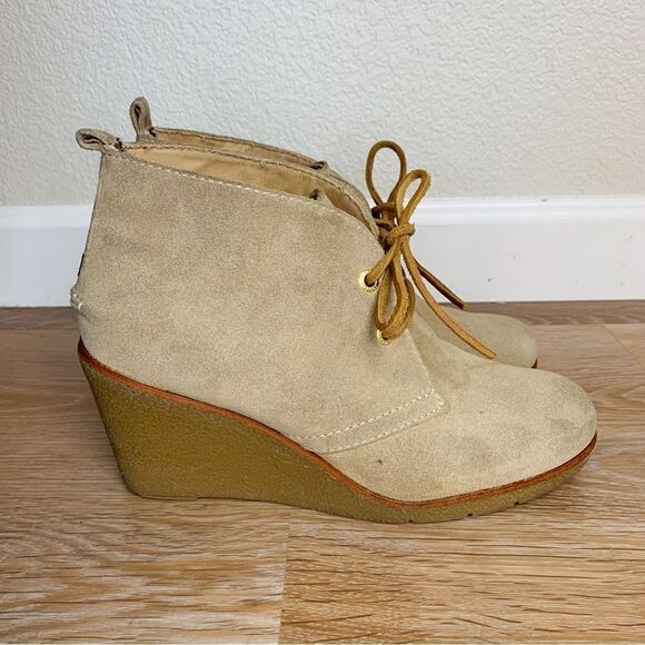Sperry Suede Leather Top Sider Harlow Wedge Bootie - Picture 3 of 11